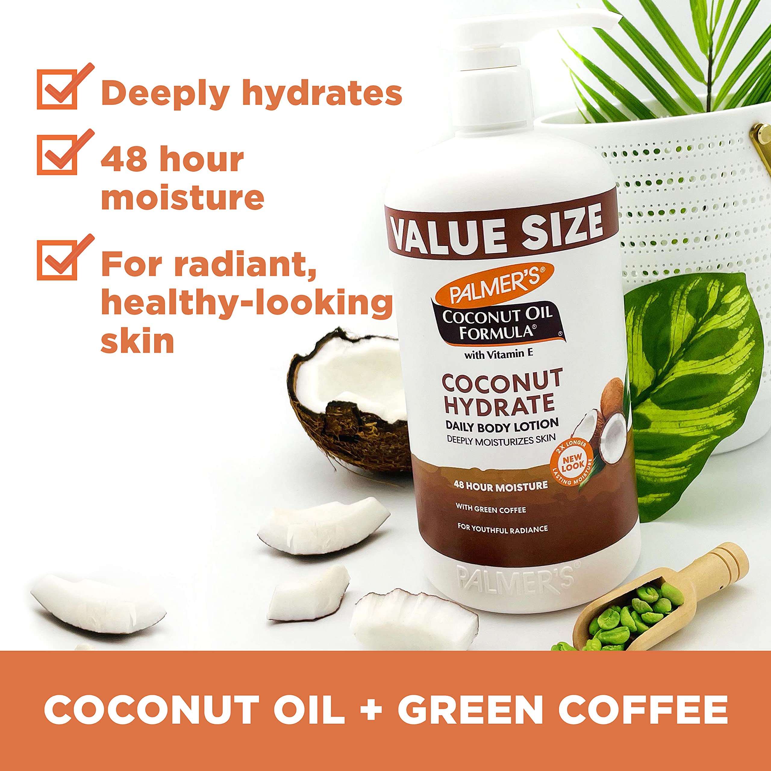 **Palmer's Coconut Oil & Cocoa Butter Body Lotion for Dry Skin – Vitamin E Enriched Moisturizing Body Oil for Hydration & Nourishment | Perfect for Daily Skincare & Post-Shower Use**
