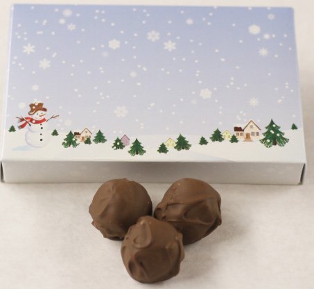 Scott's Cakes Premium Milk Chocolate Covered Lychee Truffles - 1 lb Luxury Gift Box | Christmas Holiday Treats, Party Desserts & Gourmet Food Gifts