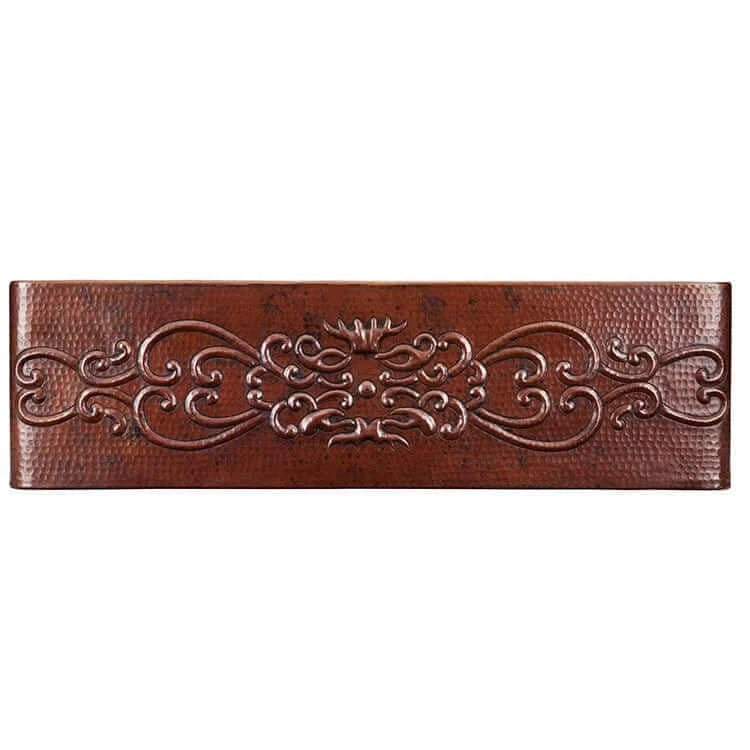 Thompson Kahlo 33-Inch Aged Copper Farmhouse Kitchen Sink - Vintage Style Single Basin Apron Front Sink for Rustic & Modern Kitchens | Perfect for Farmhouse, Cottage & Country Style Homes