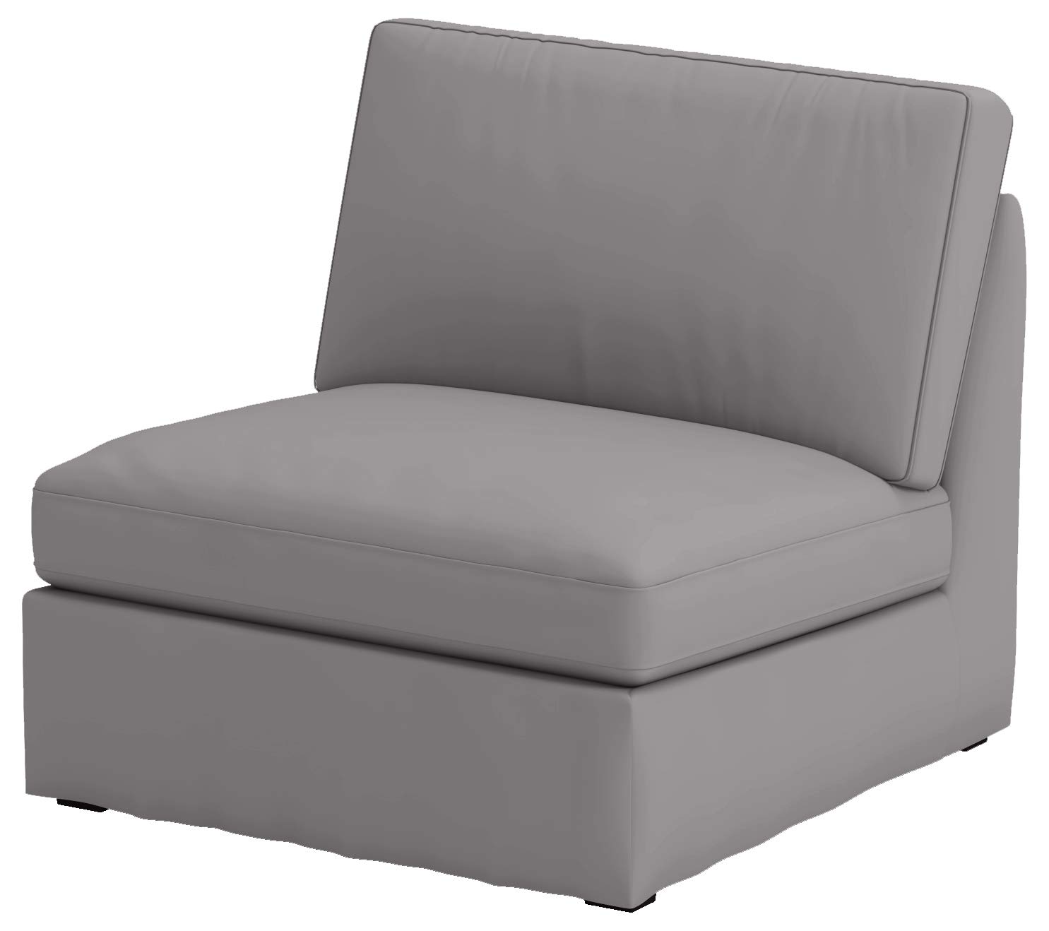 Premium Cotton Sofa Slipcover for IKEA Kivik 1-Seater Sofa & Armchair - Light Gray | Washable, Stretchable Furniture Protector for Living Room, Bedroom, or Office