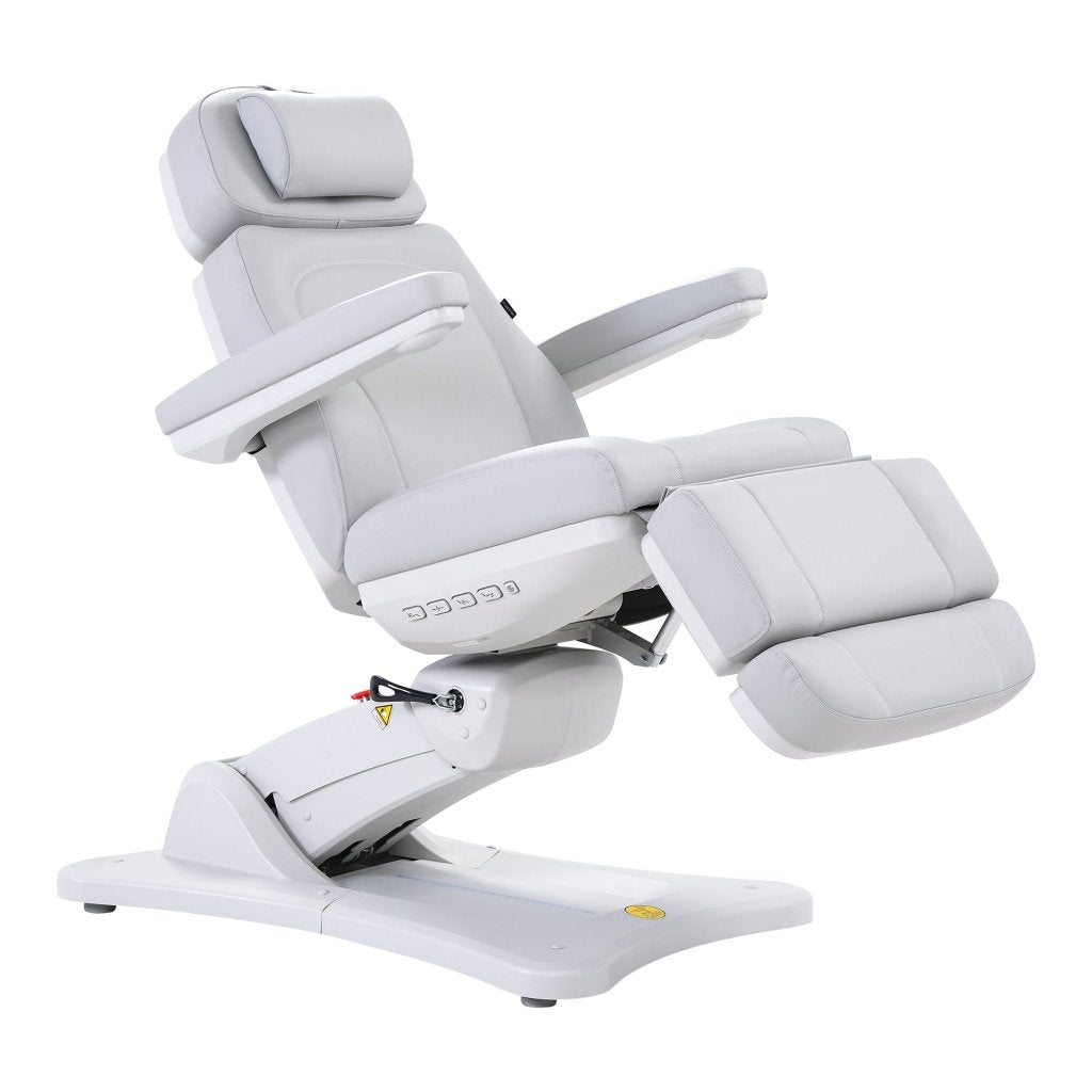 SilverFox 2246BN Electric 4-Motor Beauty Bed with Hand Remote & Position Memory - Professional Esthetician Massage Table for Spa, Salon, and Skin Care Treatments