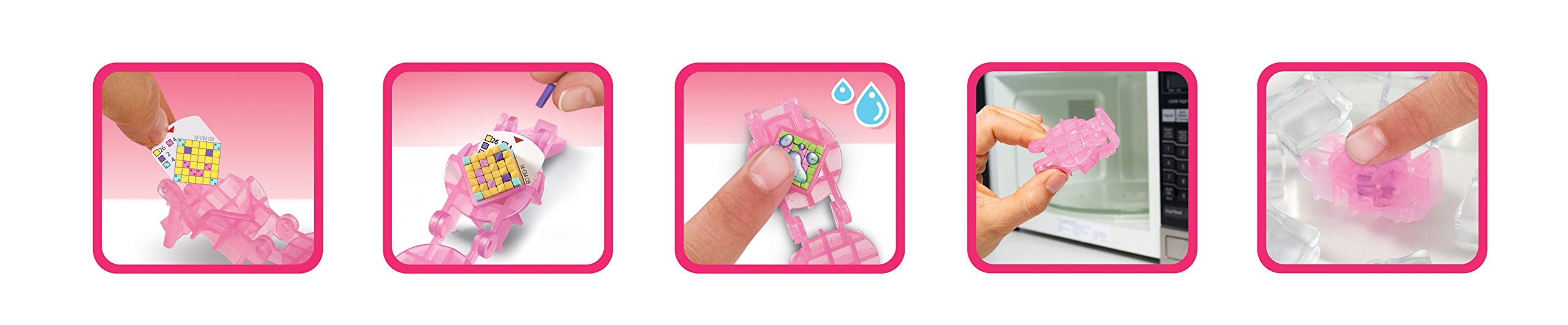 Pretty Pixels Eraser Maker Mini Pack - Cute DIY Eraser Kit for Kids & Adults - Fun School, Office & Craft Supplies for Stress Relief & Creative Play