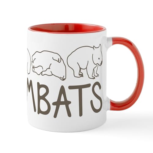 White/Red Inside - I Heart Wombats Mug