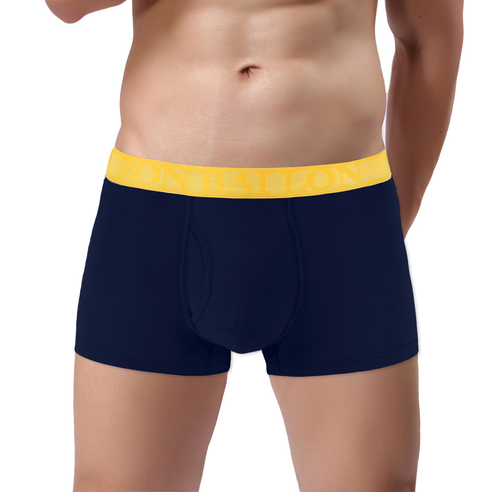 **ZONBAILON Men's Boxer Briefs - Soft Cotton Underwear for Comfort & Support - Perfect for Workout, Daily Wear & Travel**