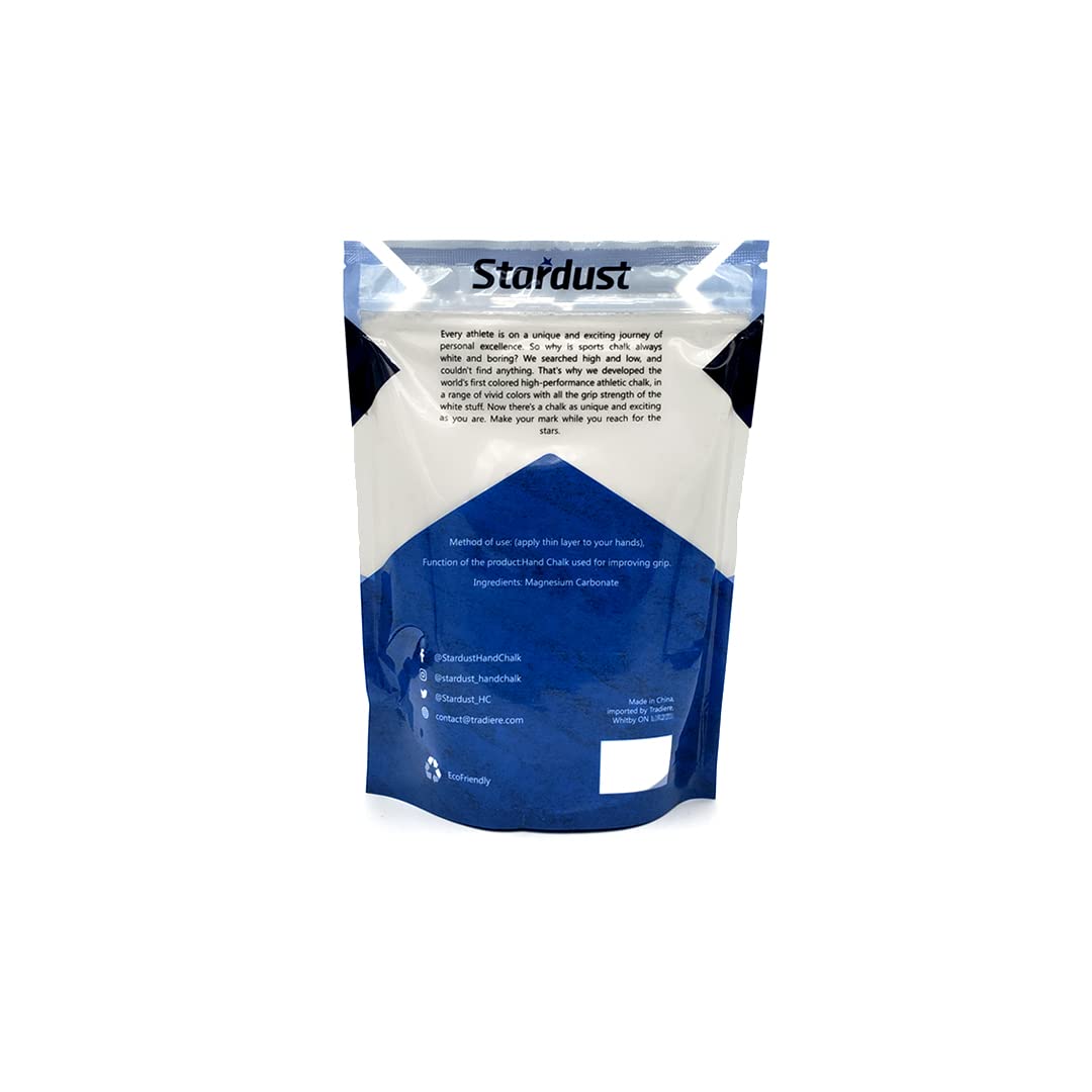 Premium Stardust Hand Chalk for Rock Climbing & Gymnastics - 2.5oz Refillable Chalk Ball with 100% Pure Magnesium Carbonate - Non-Slip Grip Enhancer for Weightlifting, Yoga & Workout