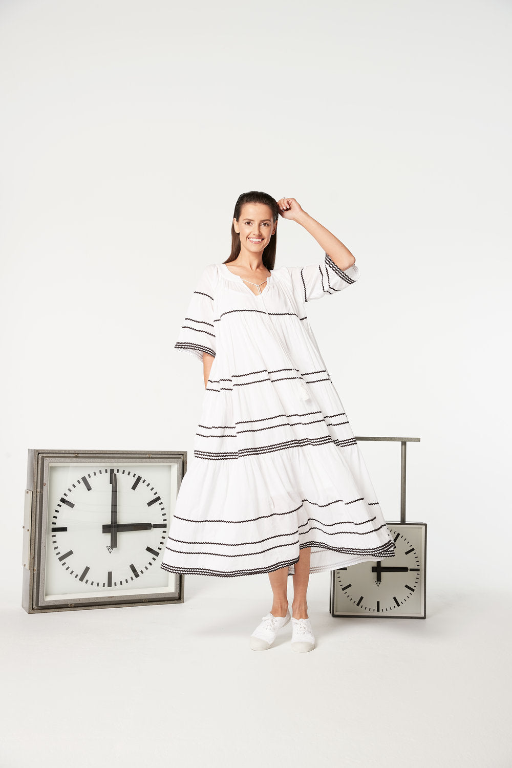 Elegant 3.00PM Dress for Women - White & Black Options - Perfect for Cocktail Parties, Weddings & Evening Events