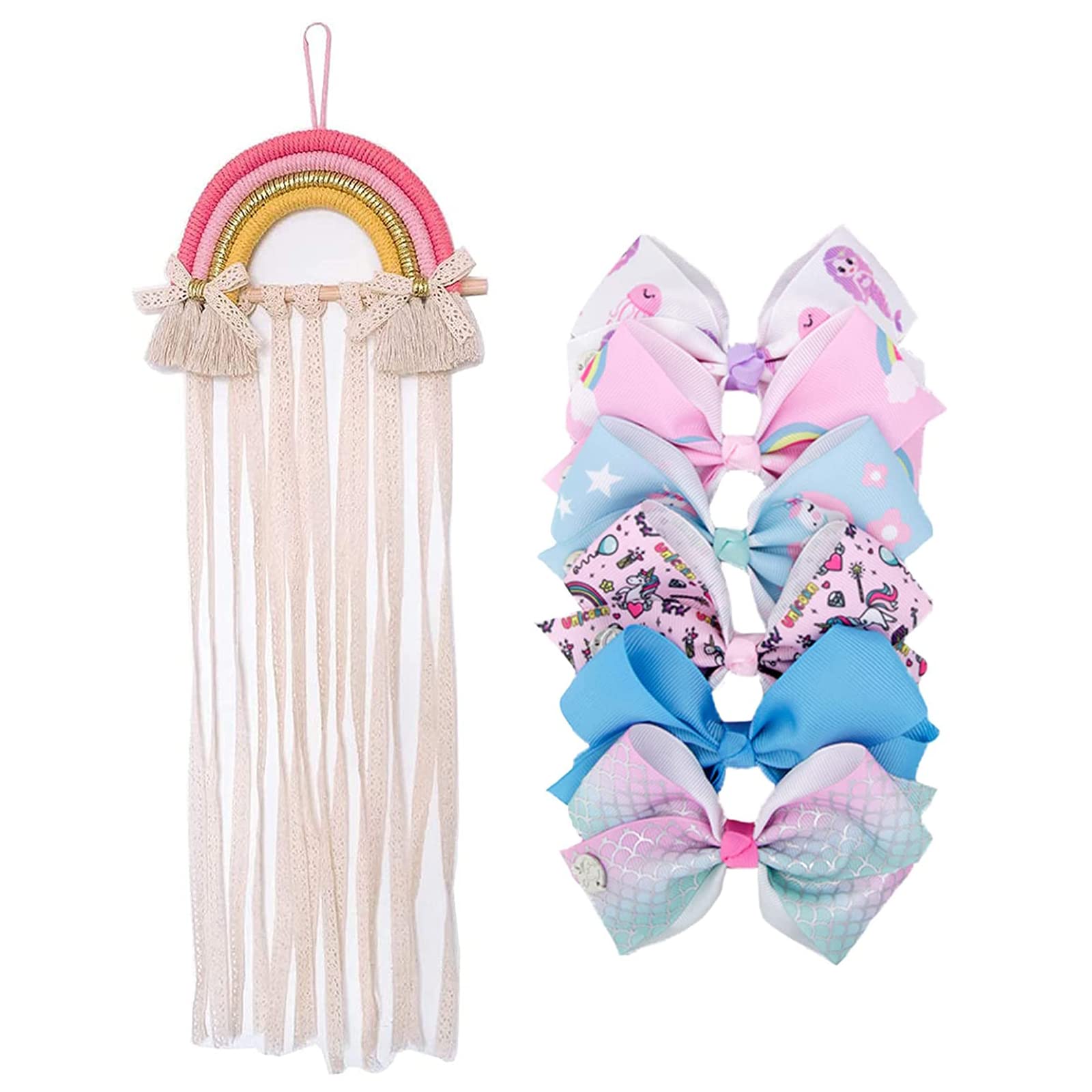 Rainbow Bow Holder for Girls - 29.5