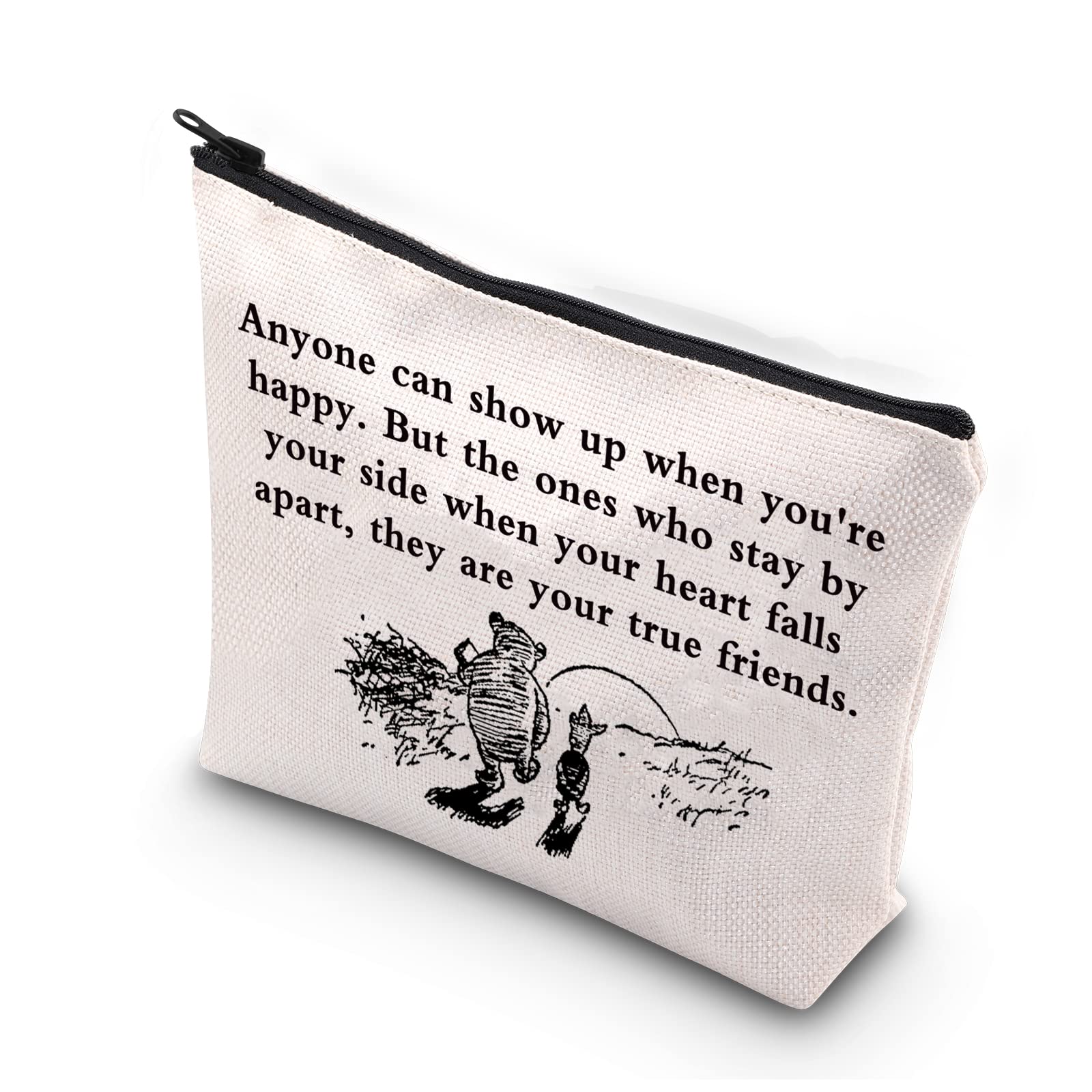 Best Friend Makeup Bag - Travel Toiletry Organizer for Women, Bestie Birthday Gift for Sister & Daughter - Perfect for Travel & Gifting