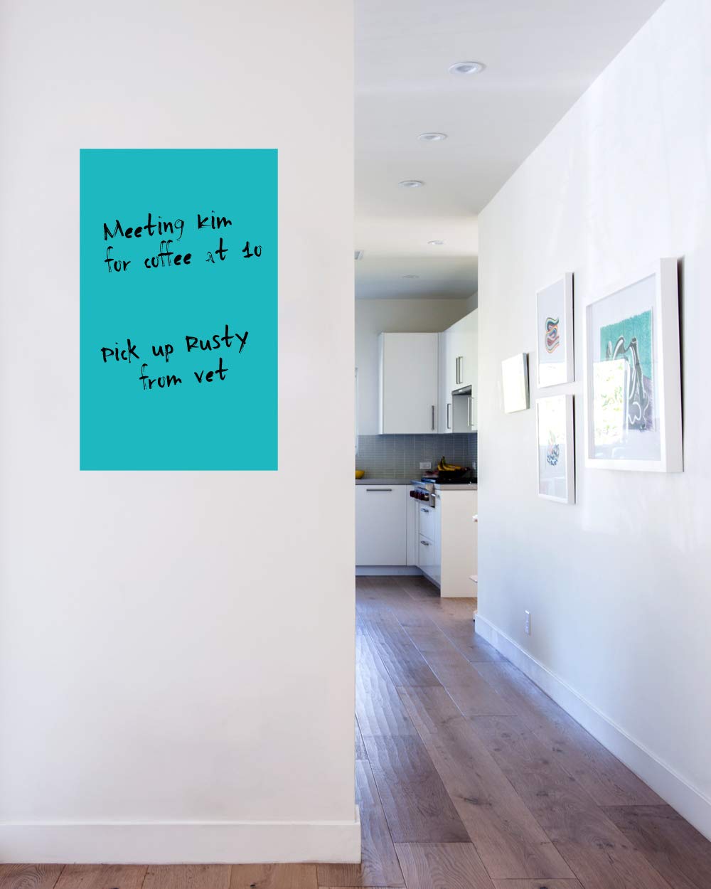 BLIK Surface Graphics Teal Removable Wall Decal - 16x26 Inch Dry Erase Whiteboard Alternative for Home, Office & Classroom | Colorful Reusable Sticker for Notes, Planning & Creative Projects