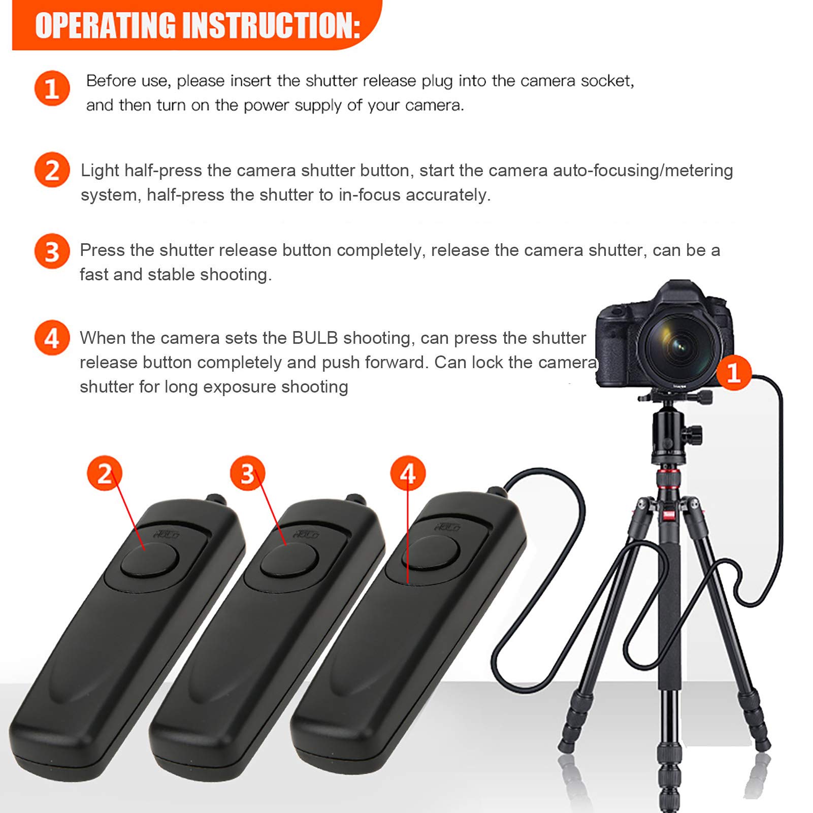Nikon DSLR Shutter Release Remote Compatible with Z7, Z6, D7500, D7200, D90 Cameras - Wireless Camera Remote Control for Photography, Long Exposure & Group Shots