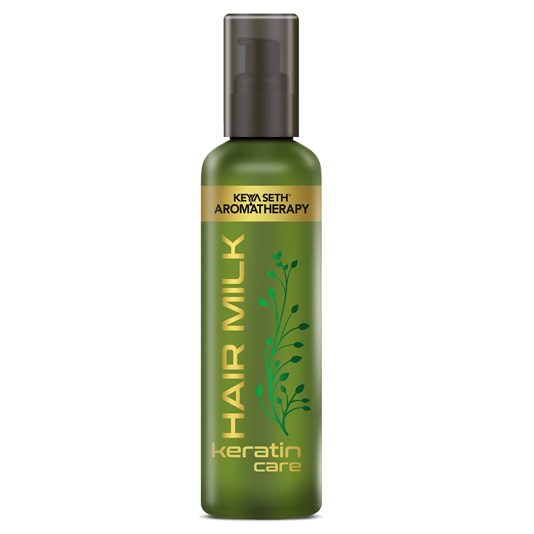 Keya Seth Aromatherapy Hair Milk with Keratin - Hair Growth Cream for Men & Women | Nourishing & Styling Treatment Enriched with Milk Protein, Vitamin E & Essential Oils | Daily Hair Care for Damaged, Dry & Frizzy Hair (120ml) - Perfect for Home, Salon & Travel Use