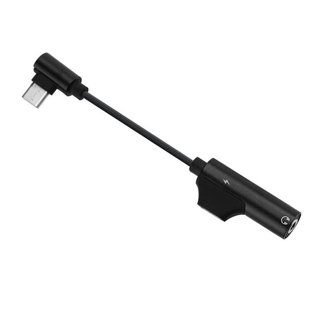 USB Type C to 3.5mm Audio Adapter with Charging Support - 3.5mm Headphone Jack Splitter for Music & Calls - Compatible with Smartphones, Tablets & Laptops (Black) - Perfect for Travel, Work & Gaming