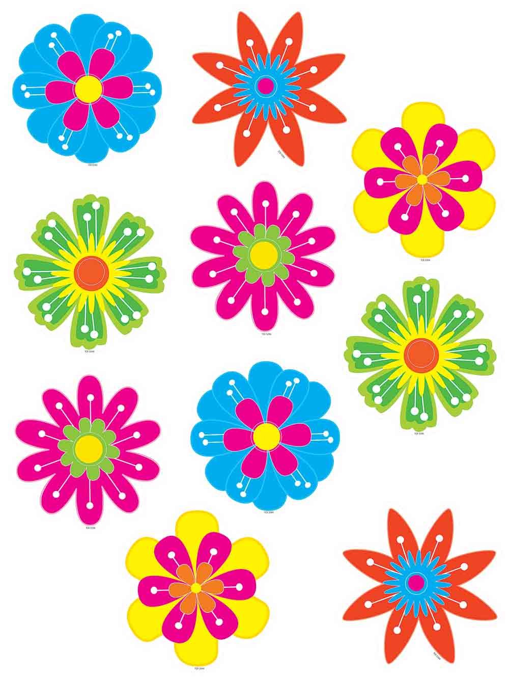 Fun Flowers Accents - Decorative Floral Embellishments for DIY Crafts, Scrapbooking & Home Decor