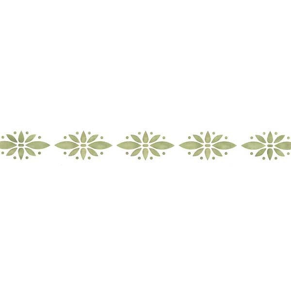 Floral Wall Stencil Border - Reusable DIY Painting Template for Home Decor, Nursery, Bedroom & Living Room Accent Walls | Perfect for Wall Art, Murals & Creative Interior Design Projects