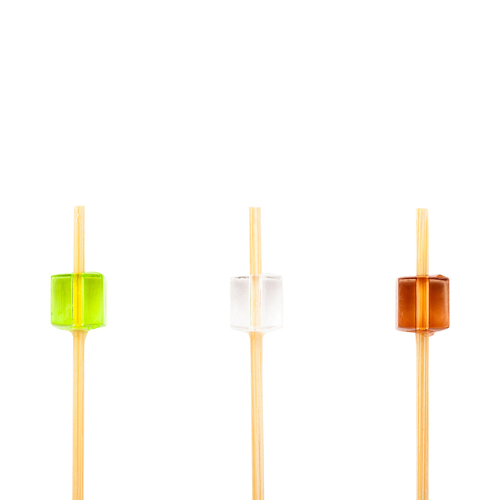 Premium Bamboo Acrylic Block Skewers - 6