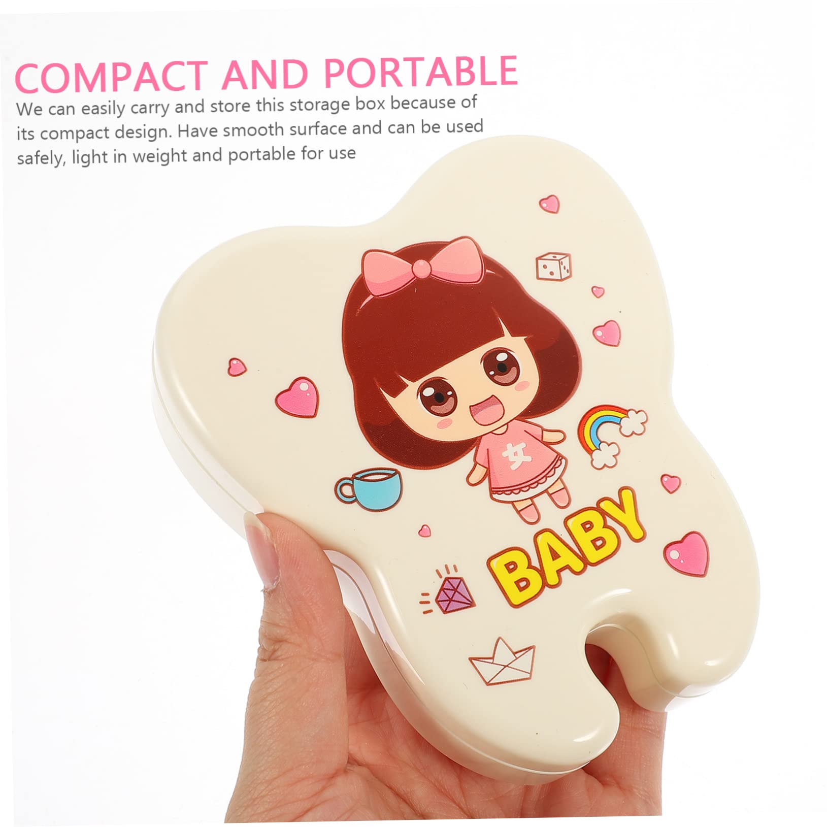 2pcs Baby Tooth Keepsake Box - Infant Fetal Hair & Teeth Storage Organizer for Kids Souvenirs | First Tooth Memory Box for Newborns, Baby Shower Gifts & Childhood Mementos