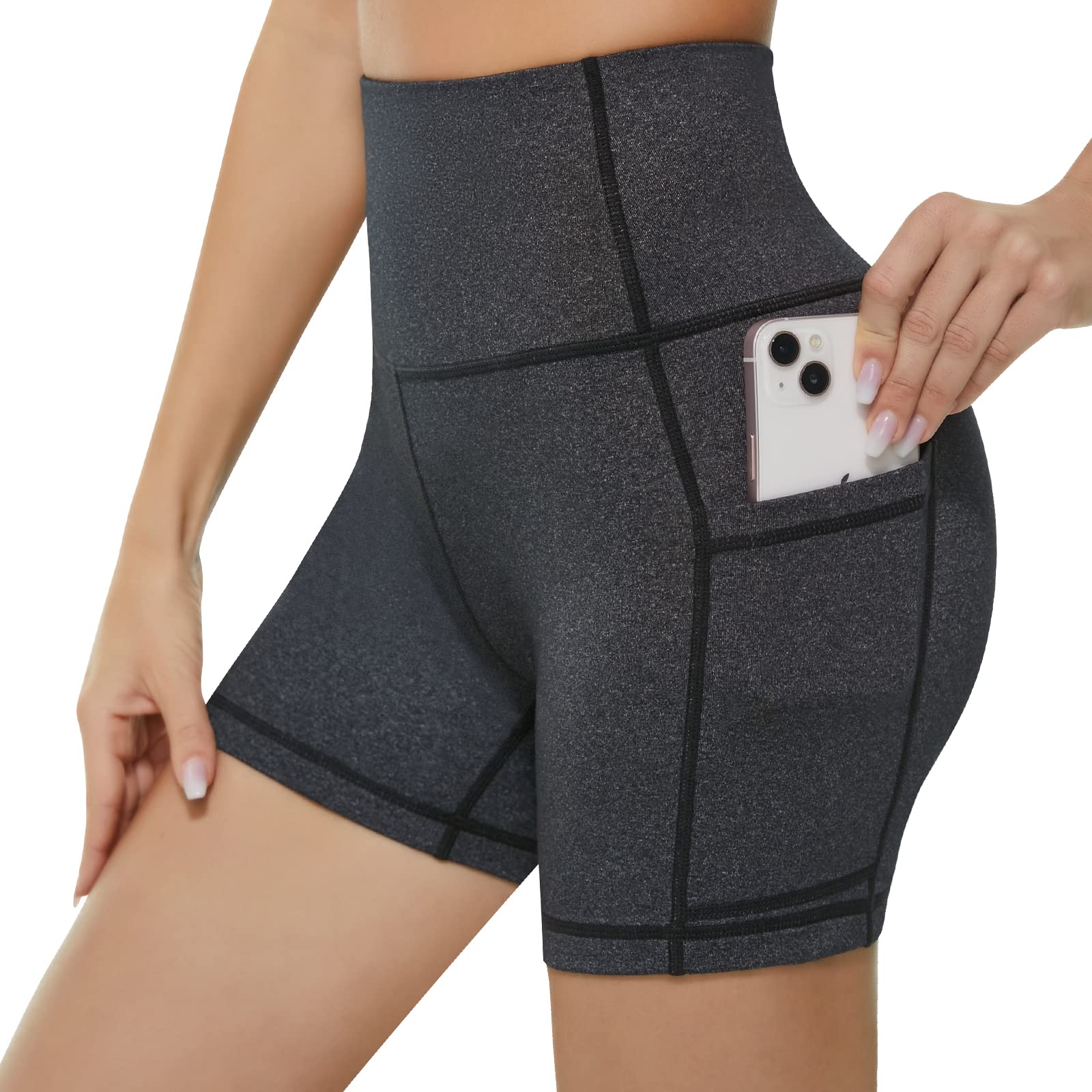 KKB Women's High Waist Yoga Shorts 5