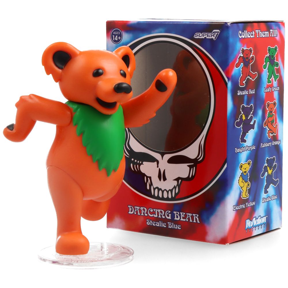 Grateful Dead Dancing Bears ReAction Figure - Vintage Collectible Toy for Music Fans & Grateful Dead Merchandise Lovers - Perfect for Display, Gifts, and Deadhead Collections