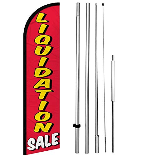 15ft Windless Swooper Feather Flag Kit - Outdoor Advertising & Events