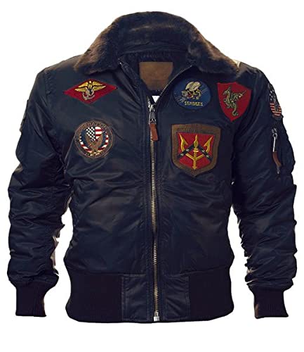 Top Gun® Kids B-15 Bomber Jacket - Warm Winter Coat for Boys & Girls - Stylish Aviator Jacket for School, Outdoor & Casual Wear