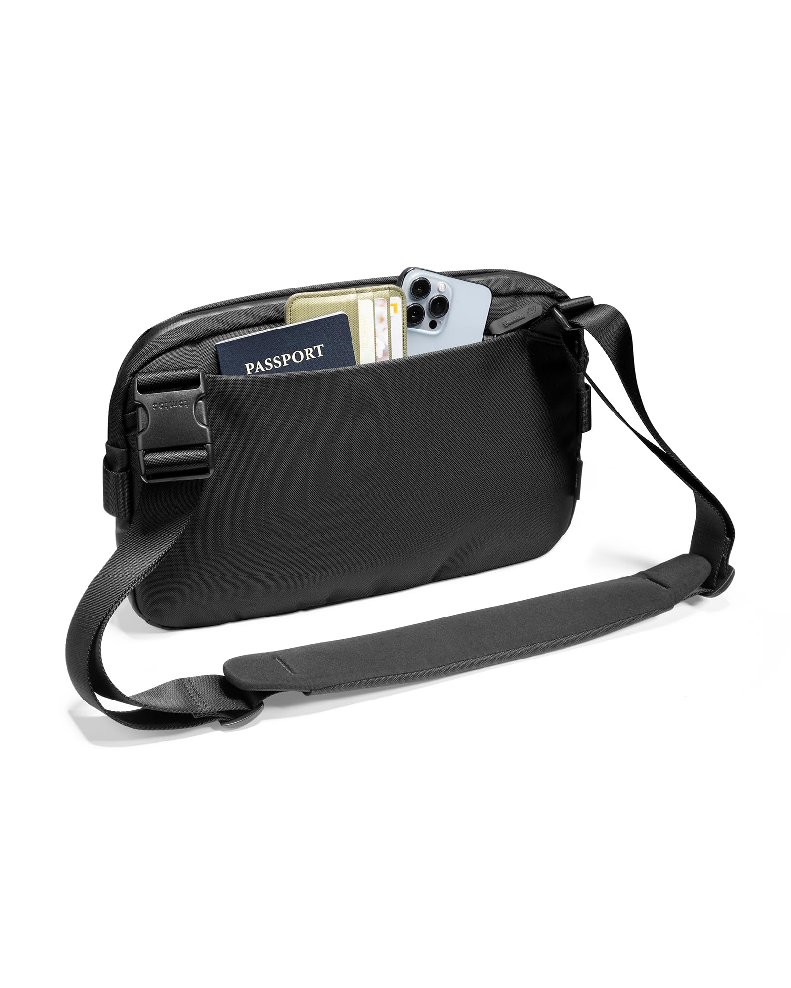 tomtoc 11 Inch iPad Sling Bag - Compatible with 2025 iPad A16, iPad Air M3 & M2, iPad Pro M4, M2 & M1 - Water-Resistant Crossbody Chest Bag for Men & Women - Perfect for EDC, Tactical Use, Travel, Work, Gym & Sports