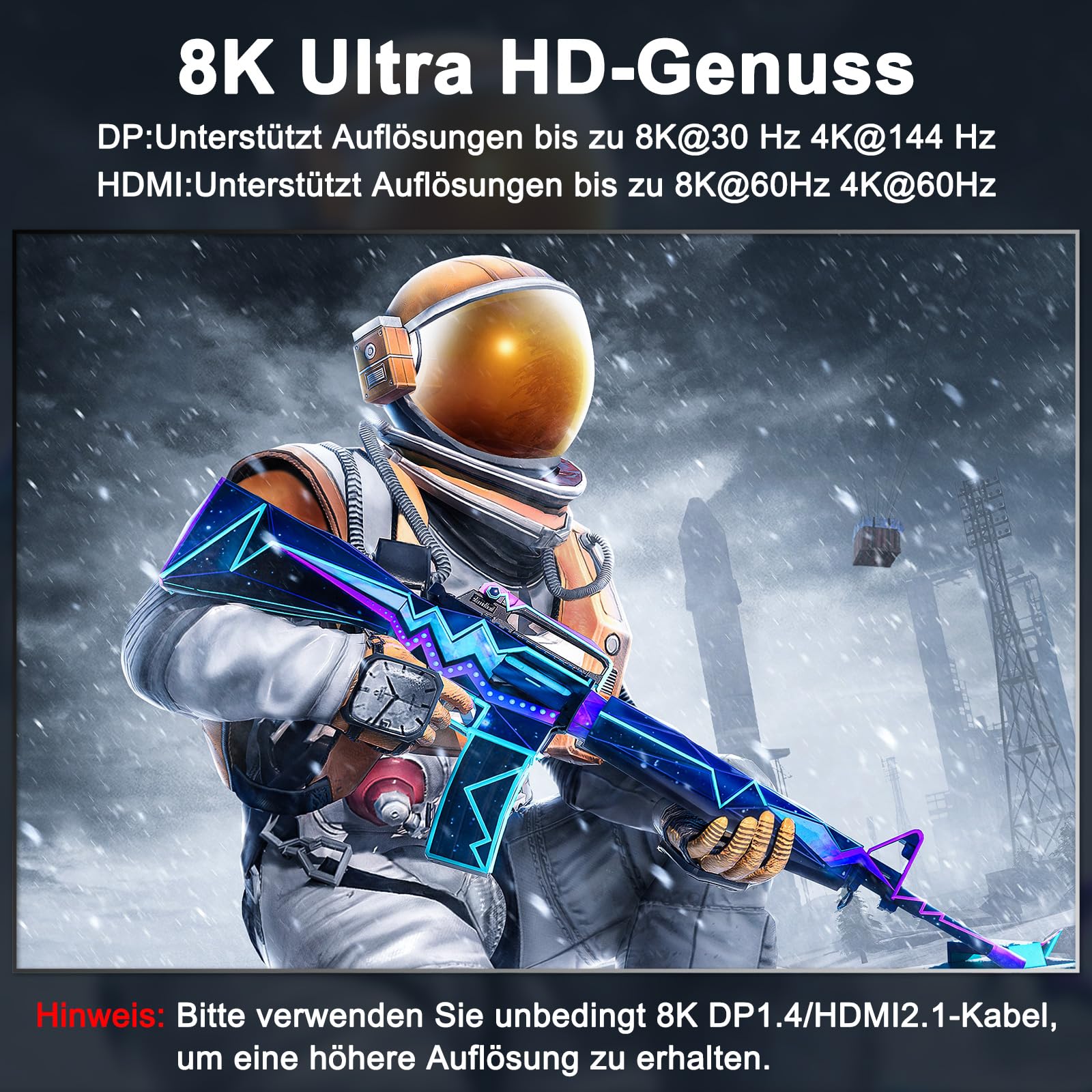 Premium 8K@60Hz 4K@144Hz Triple Monitor KVM Switch - 2 Computers to 3 Monitors with HDMI & Dual DisplayPort, USB 3.0 Hub, Wired Remote & 5 Cables - Perfect for Multi-Tasking, Gaming & Office Workstations