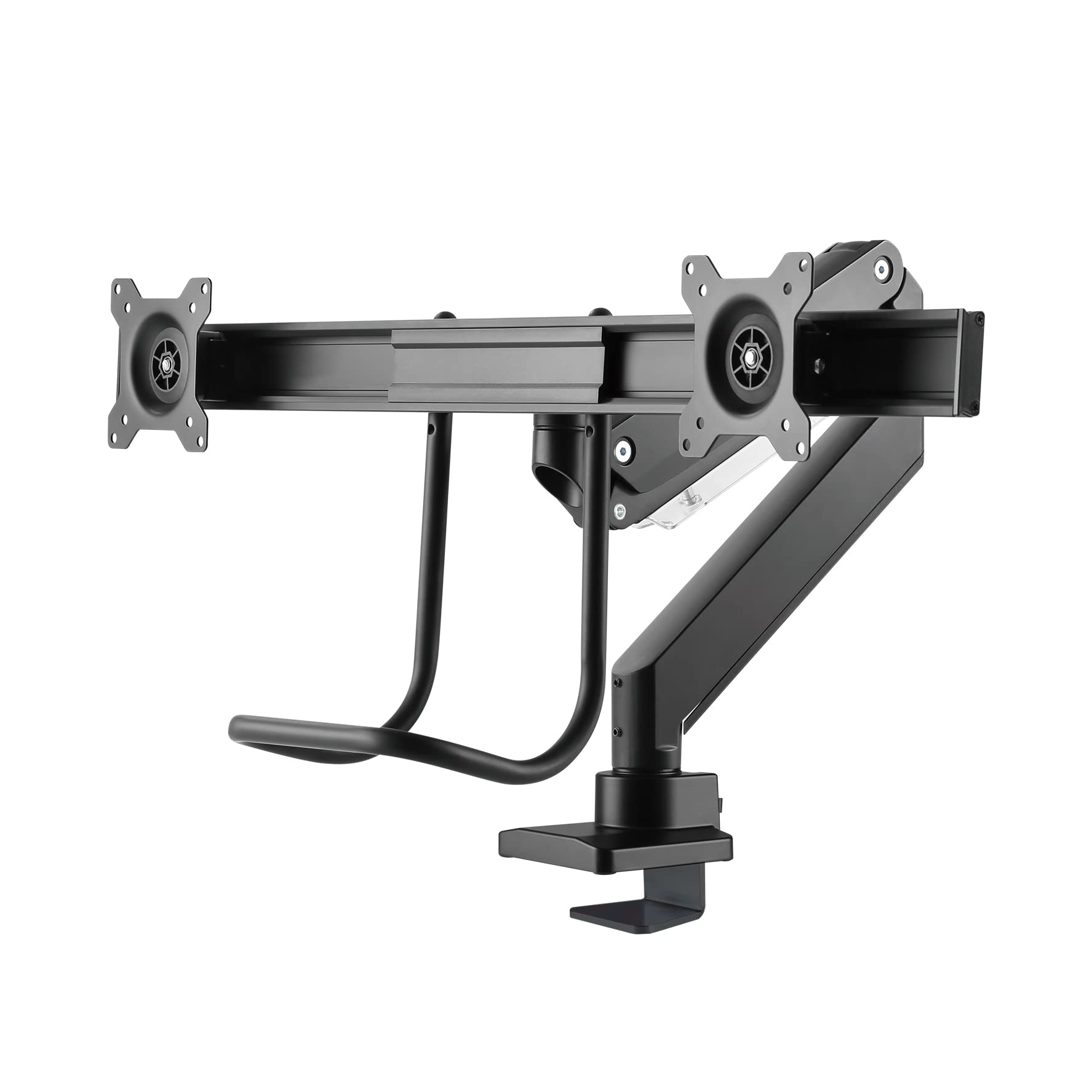 10-32 Inch Flat Screen TV Desk Mount with Clamp & Grommet Base - Space Saving Monitor Stand for Home Office, Gaming & Workspace Setup