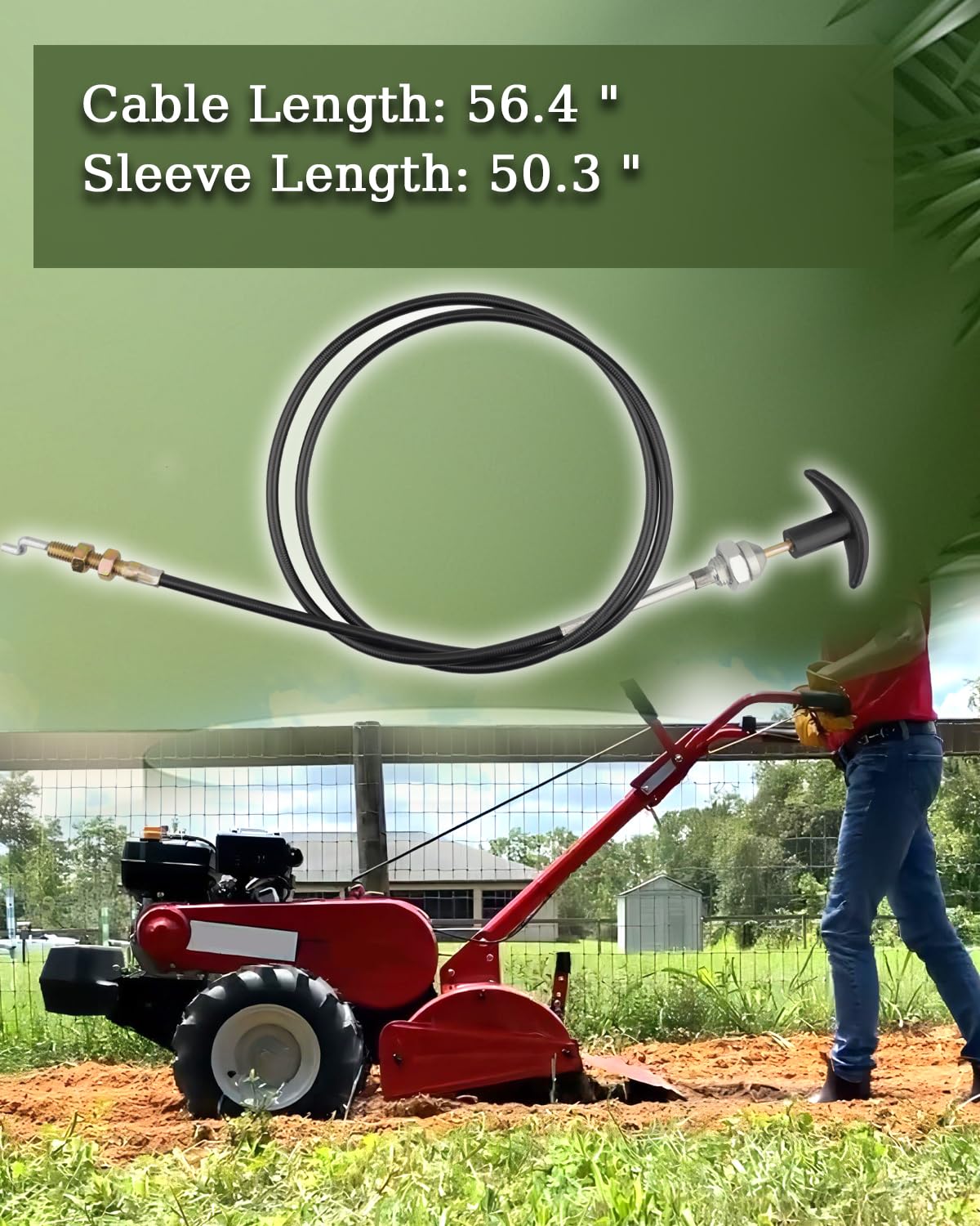 946-04058 Reverse Clutch Control Cable Replacement for MTD Troy Bilt Bronco Tiller & Yard Machines Lawn Mower - Compatible with 746-04058 GW-1916719 - Perfect for Lawn Maintenance and Garden Tilling