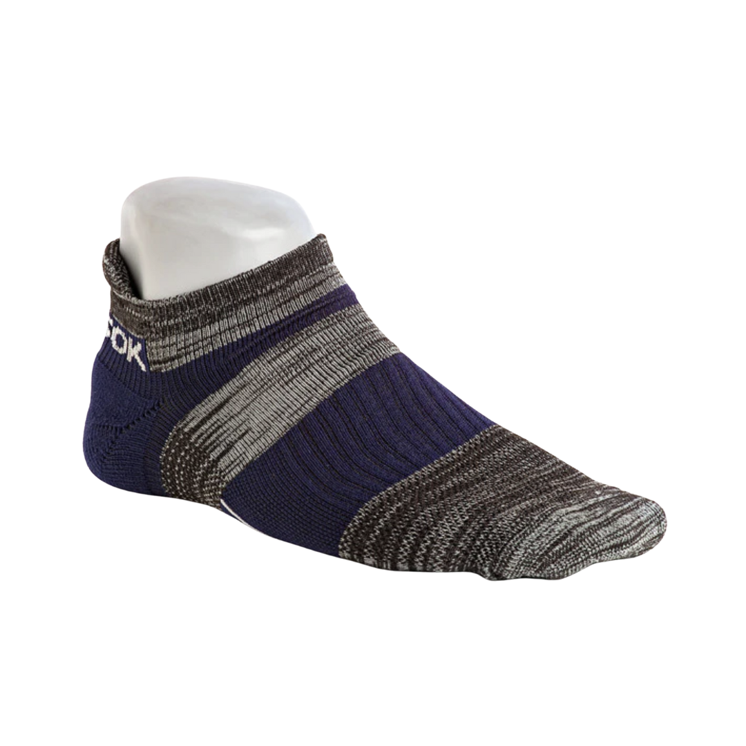 Unisex Q5 No Show Socks - Charcoal Pack (6 Pairs) - Ultra Thin & Breathable for Running, Sneakers, and Casual Wear
