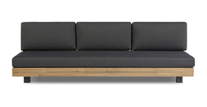 Celenza 3-Seat Sofa Bench - Modern Upholstered Couch for Living Room, Lounge & Entryway - Comfortable Fabric Sectional with Sturdy Wooden Frame (Brown)