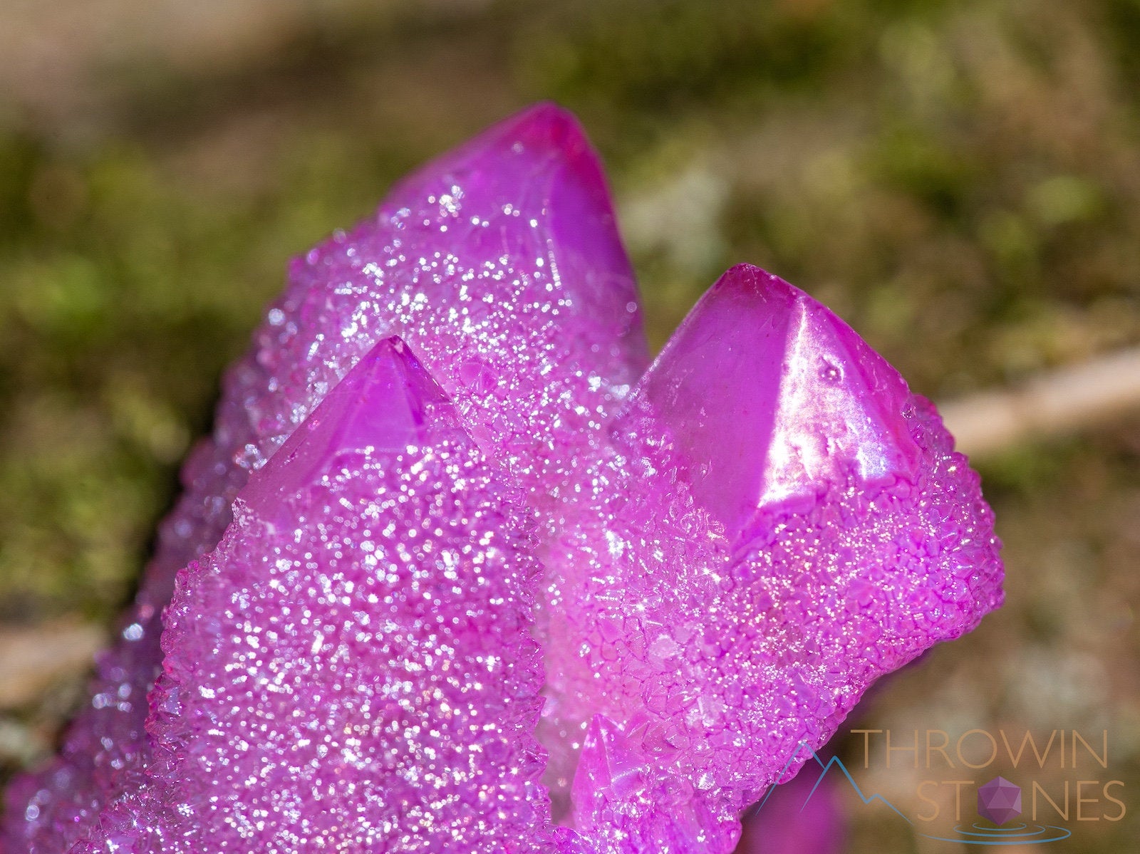 Rainbow Aura Quartz Crystal Cluster - Natural Ruby Pink Spirit Quartz for Home Decor, Meditation & Healing (R0567) | Metaphysical Crystal Gift for Spiritual Growth & Positive Energy