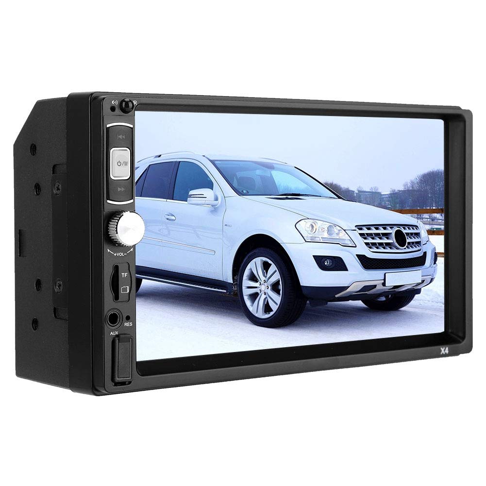 7-Inch Touch Screen Double Din Bluetooth Car Stereo with MP5 Player, FM Radio, USB 2.0, AUX & TF Card Slot - Perfect for Car Audio Upgrade & Road Trips