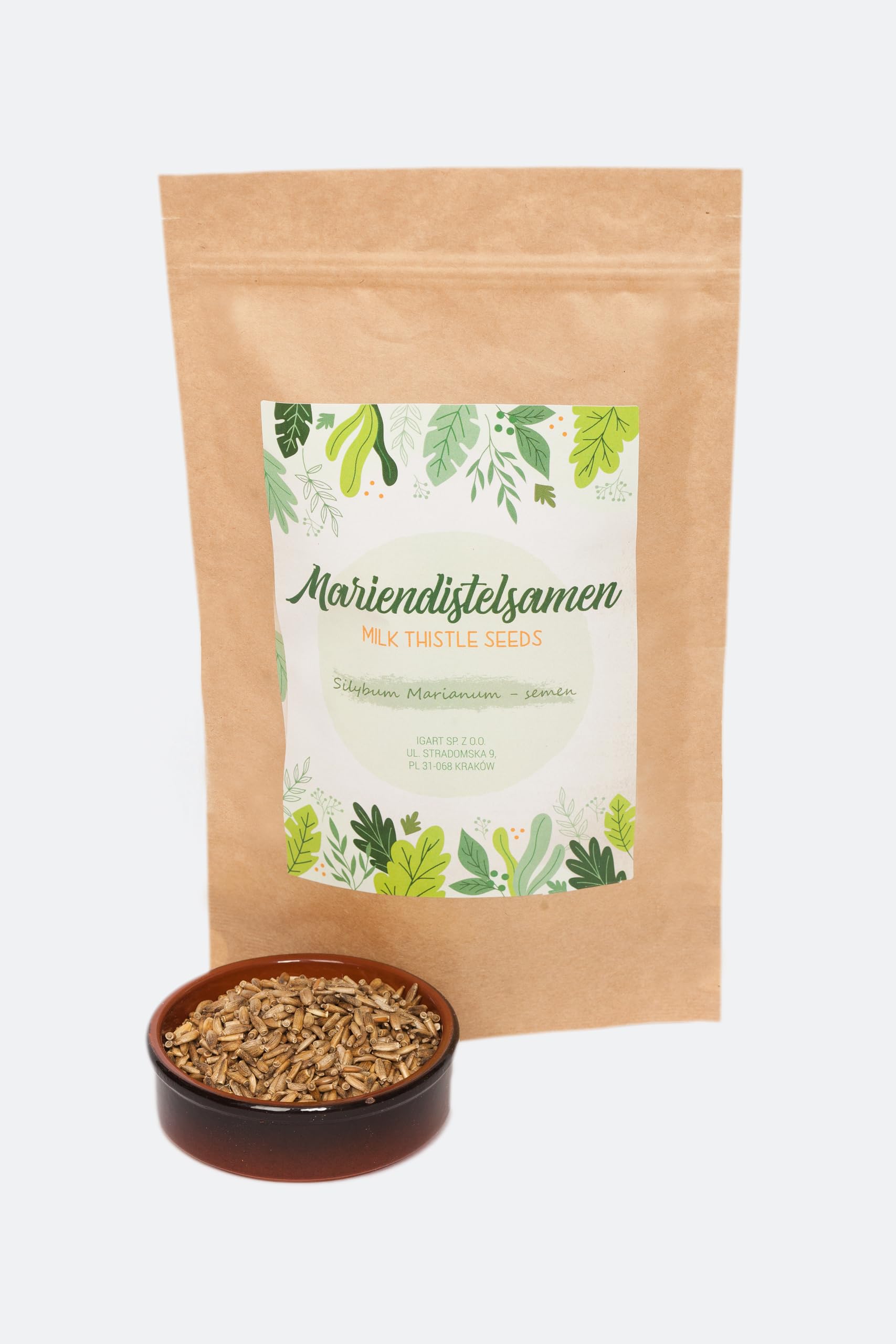 Organic Milk Thistle Seeds Whole 1kg (2.2lb) - Silybum Marianum Herbal Tea - Natural Liver Support Supplement for Detox & Digestion - Perfect for Herbal Tea, Smoothies & Wellness Recipes