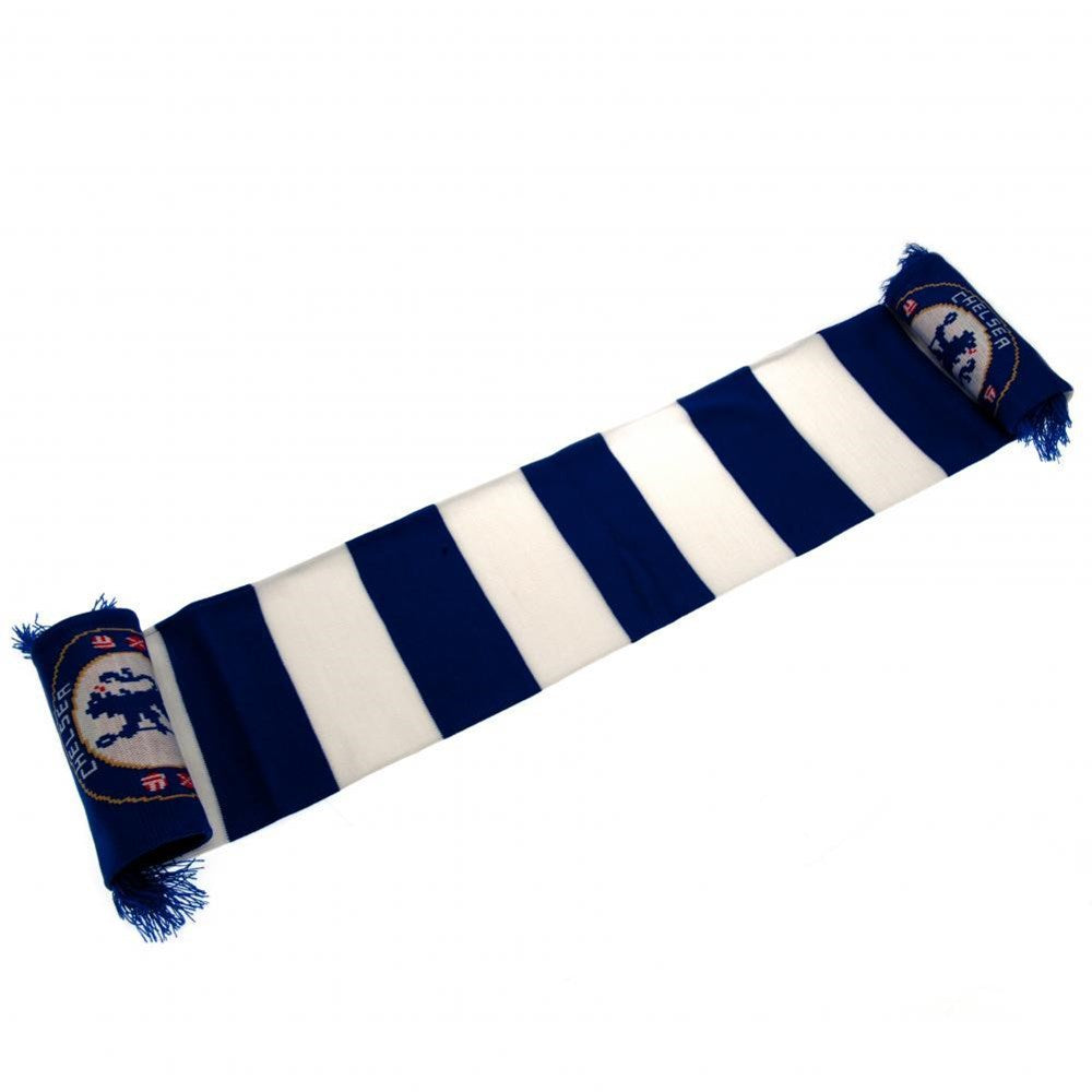 Chelsea FC Football Scarf - Official Team Colors, Soft & Warm Winter Scarf for Soccer Fans - Perfect for Games, Tailgating & Cold Weather