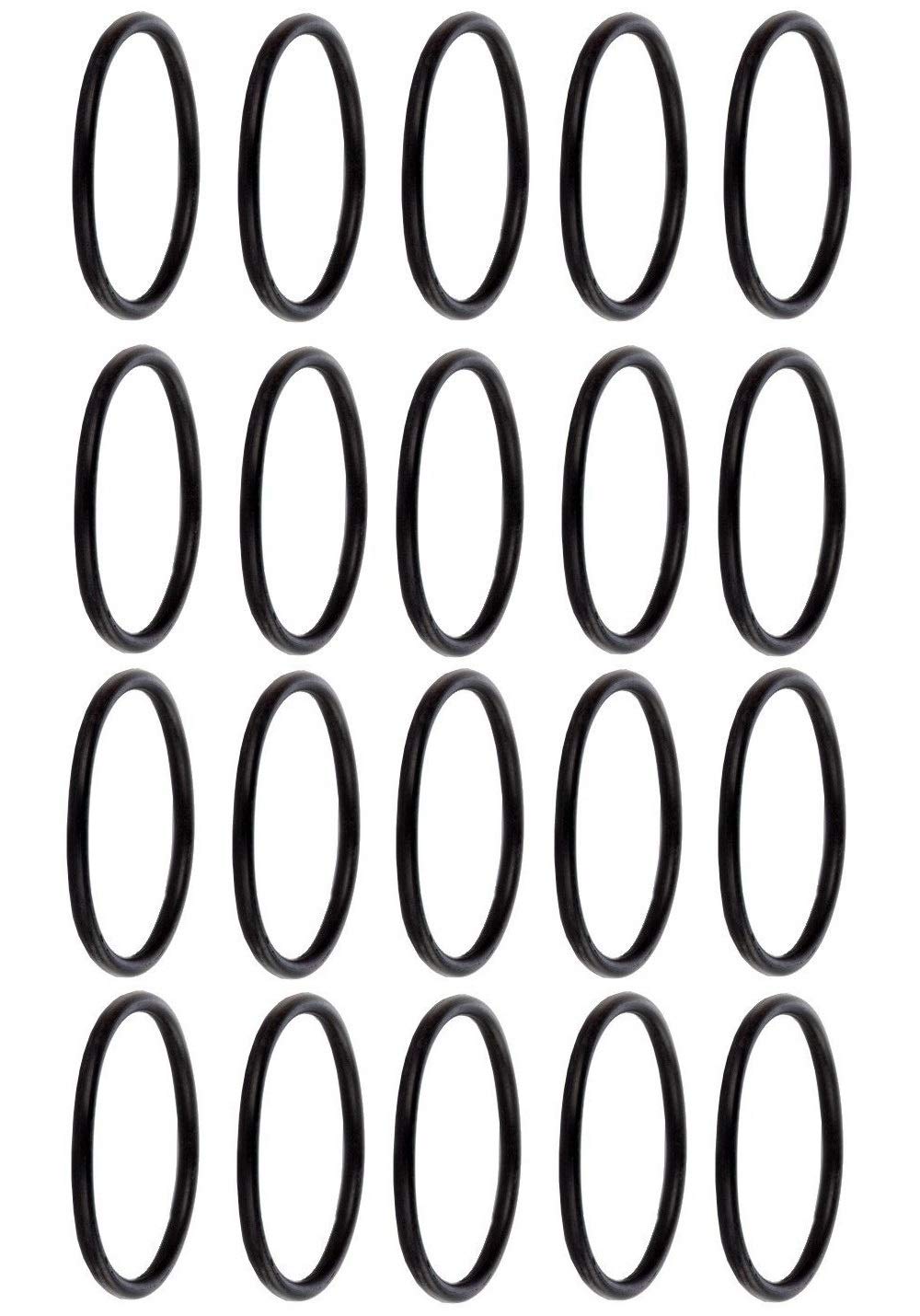 Eureka Commercial Vacuum Belt Replacement - Round & Tubular Style (20-Pack, Black) for Model #C2094 | Durable Vacuum Cleaner Belts for Commercial Cleaning & Maintenance