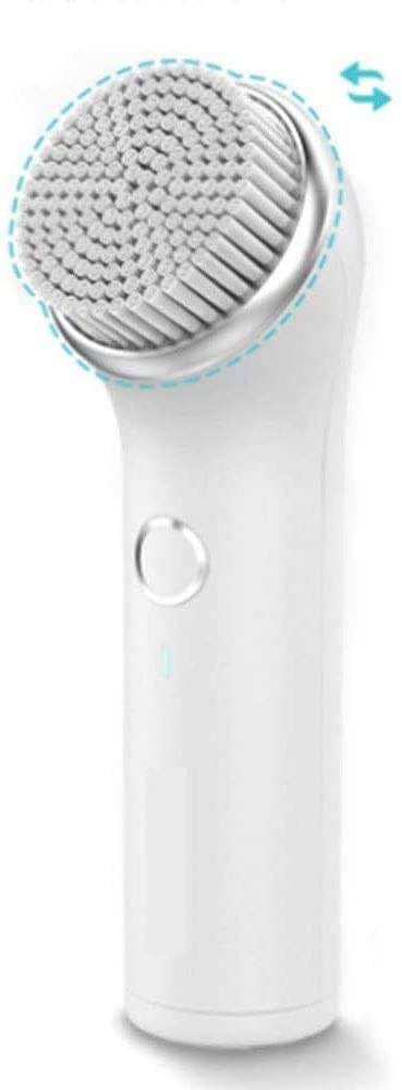 Jiaanu Waterproof Facial Cleansing Brush with 4 Heads - Deep Clean & Exfoliate for Glowing Skin