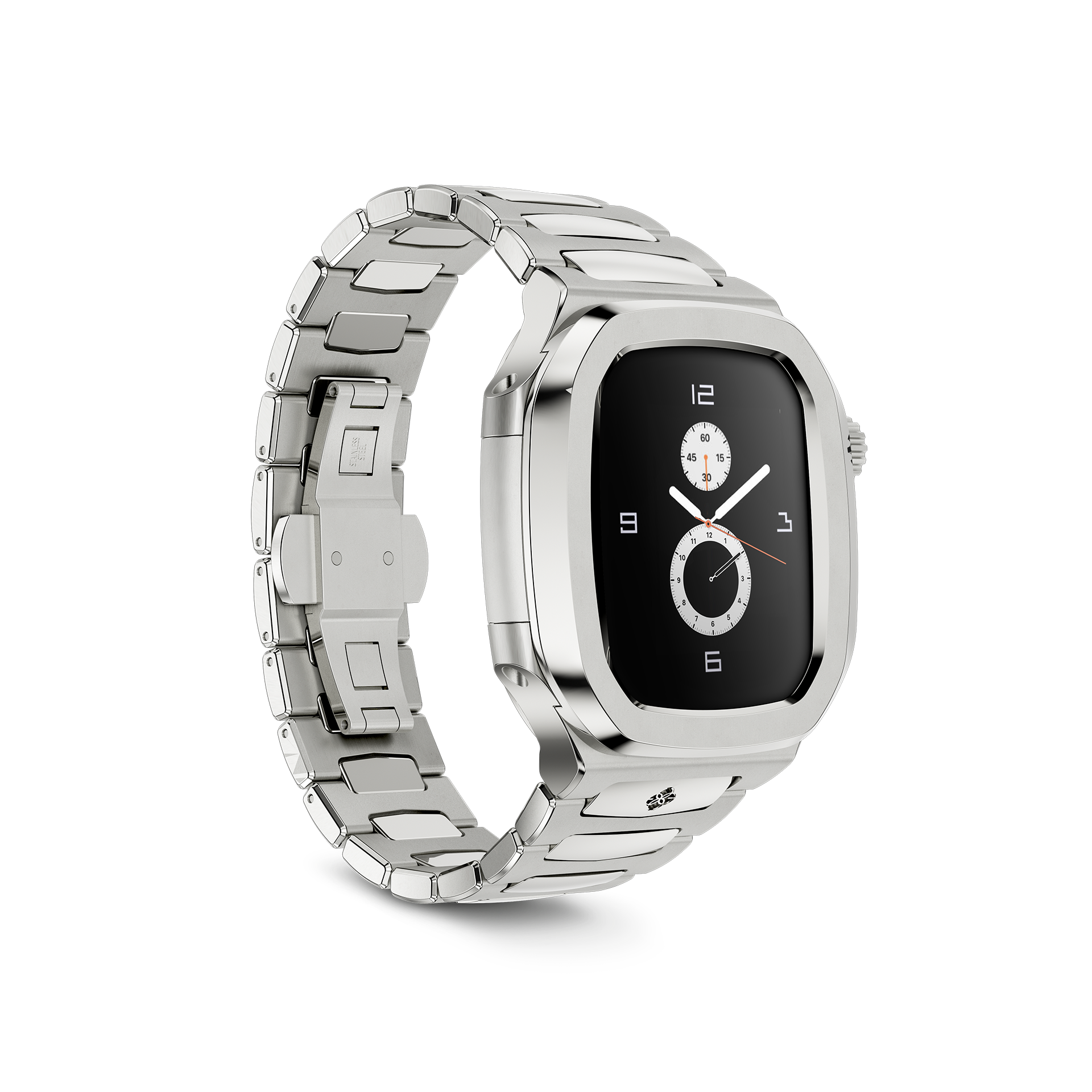 Apple Watch Case RO41 - Premium Silver Protective Cover for Apple Watch - Perfect for Sports, Workouts & Everyday Use