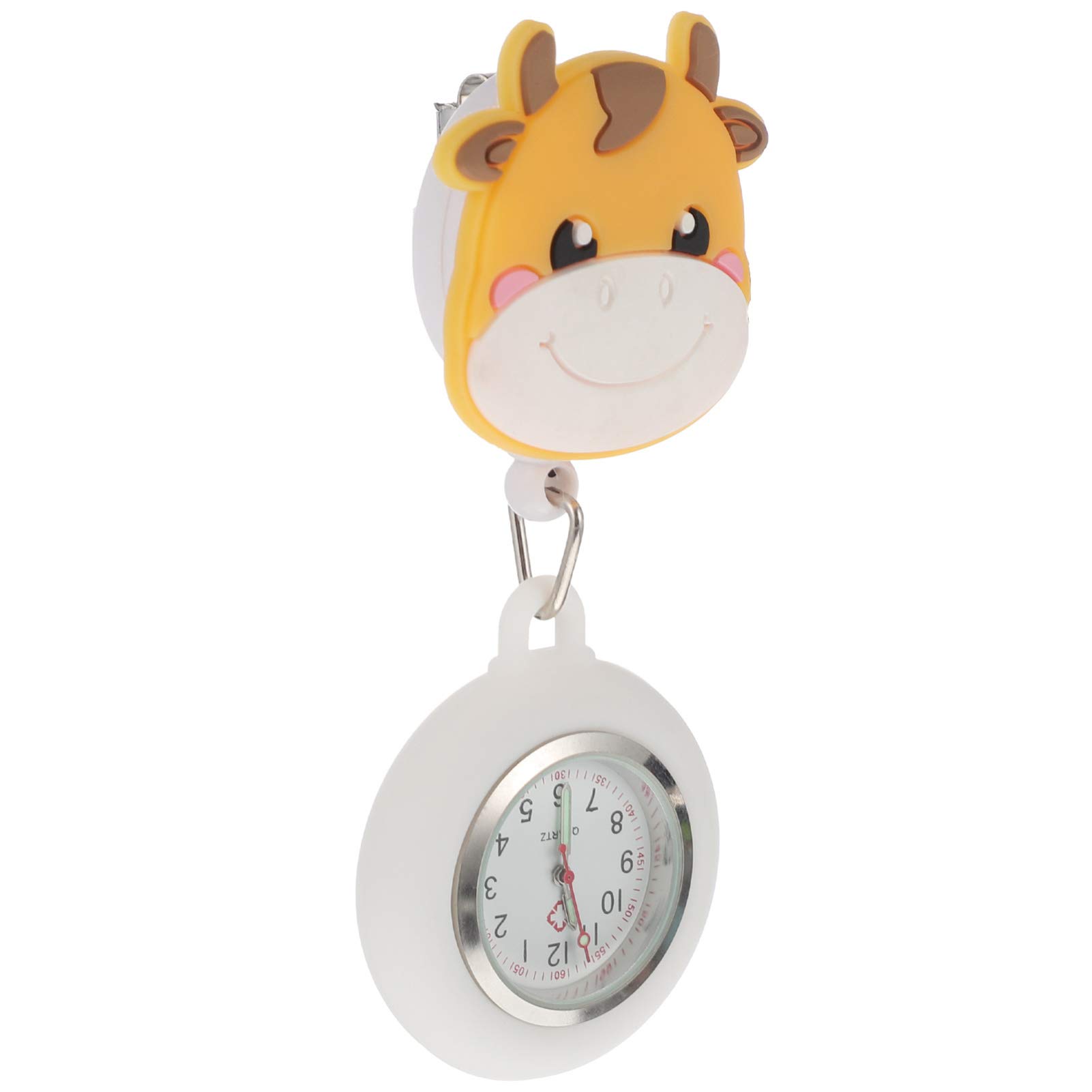 Vintage Hemobllo Retractable Pocket Watch with Hook - Cartoon Design for Men & Women | Perfect for Steampunk Costumes, Cosplay, and Vintage Fashion Accessories