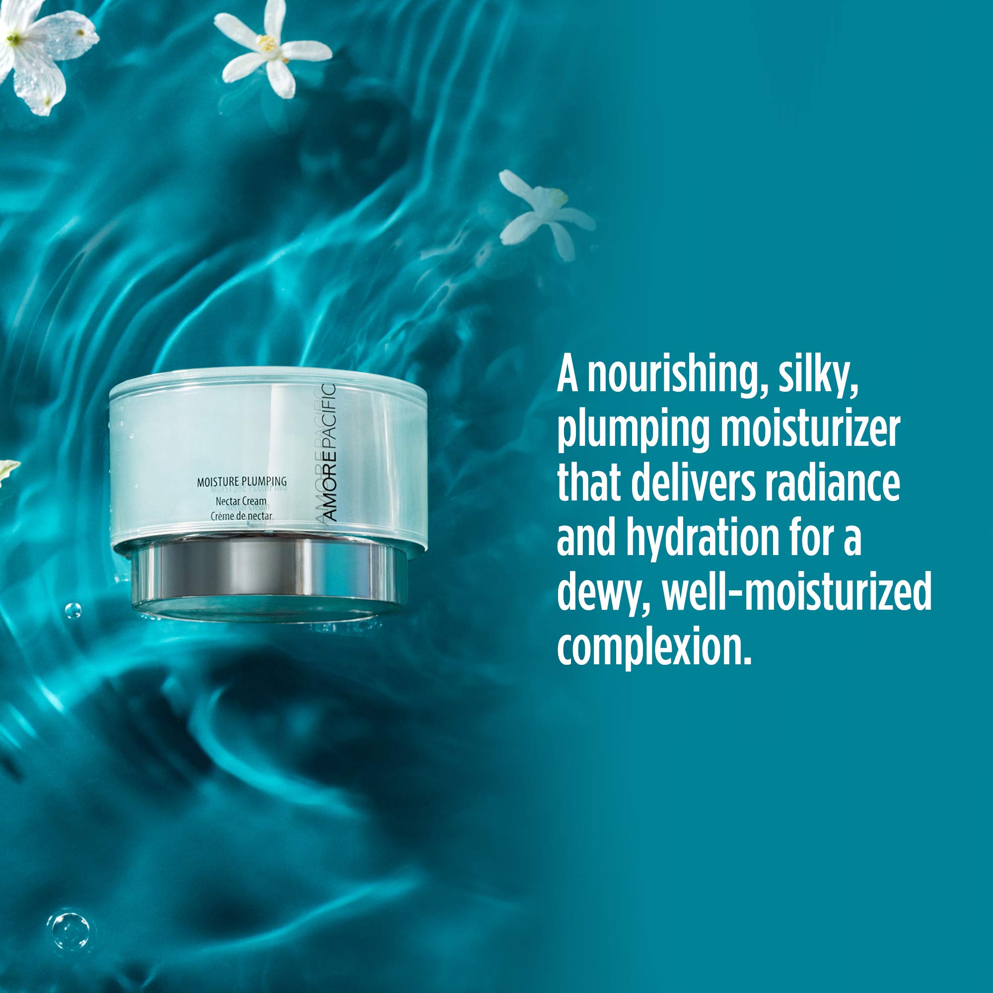 AMOREPACIFIC Moisture Plumping Nectar Cream - Lightweight Korean Face Moisturizer with Bamboo Nectar & Green Tea Seed Oil for Hydrated, Glowing Skin | Perfect for Daily Hydration & Anti-Aging Skincare Routine