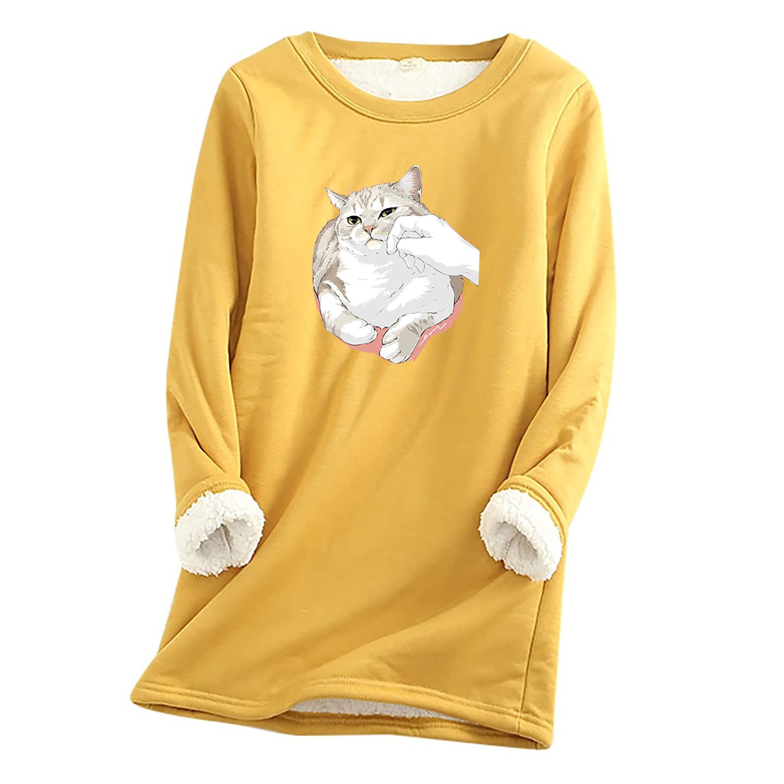 LIULIU Women's Casual T-Shirt Dress - Long Sleeve Crewneck Loungewear Nightgown, Plus Size Fleece Nightdress for Fall | Cozy Home Wear, Sleepwear & Relaxing Outfits