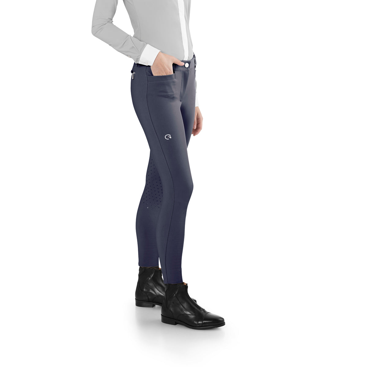 EGO 7 Women's Equestrian Jumping Knee Patch Breeches - Breathable Riding Pants for Horseback Riding & Show Jumping - Perfect for Training, Competitions & Outdoor Equestrian Sports