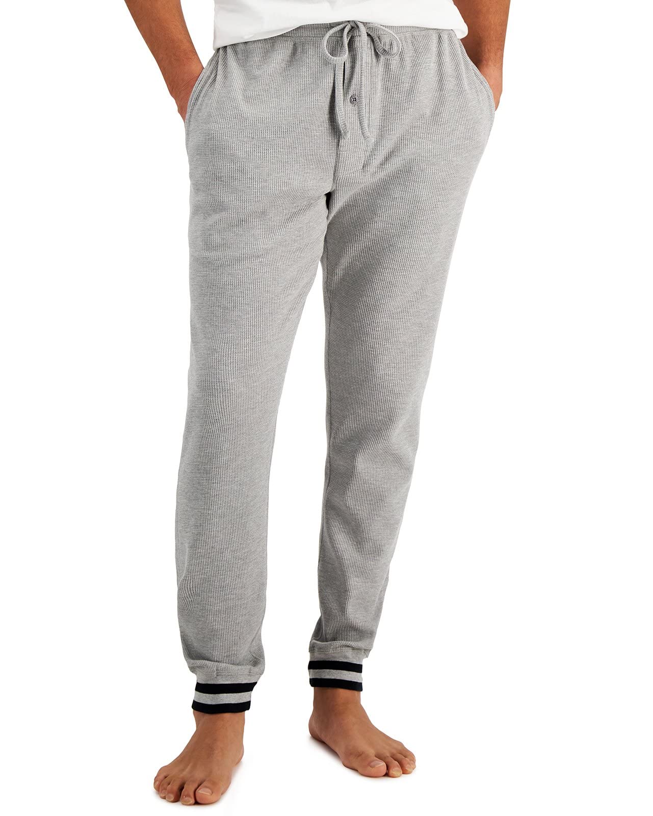 Hanes Men's Waffle Knit Sleep Jogger Pants - Soft & Comfortable Lounge Pants for Sleeping, Relaxing at Home, and Casual Wear