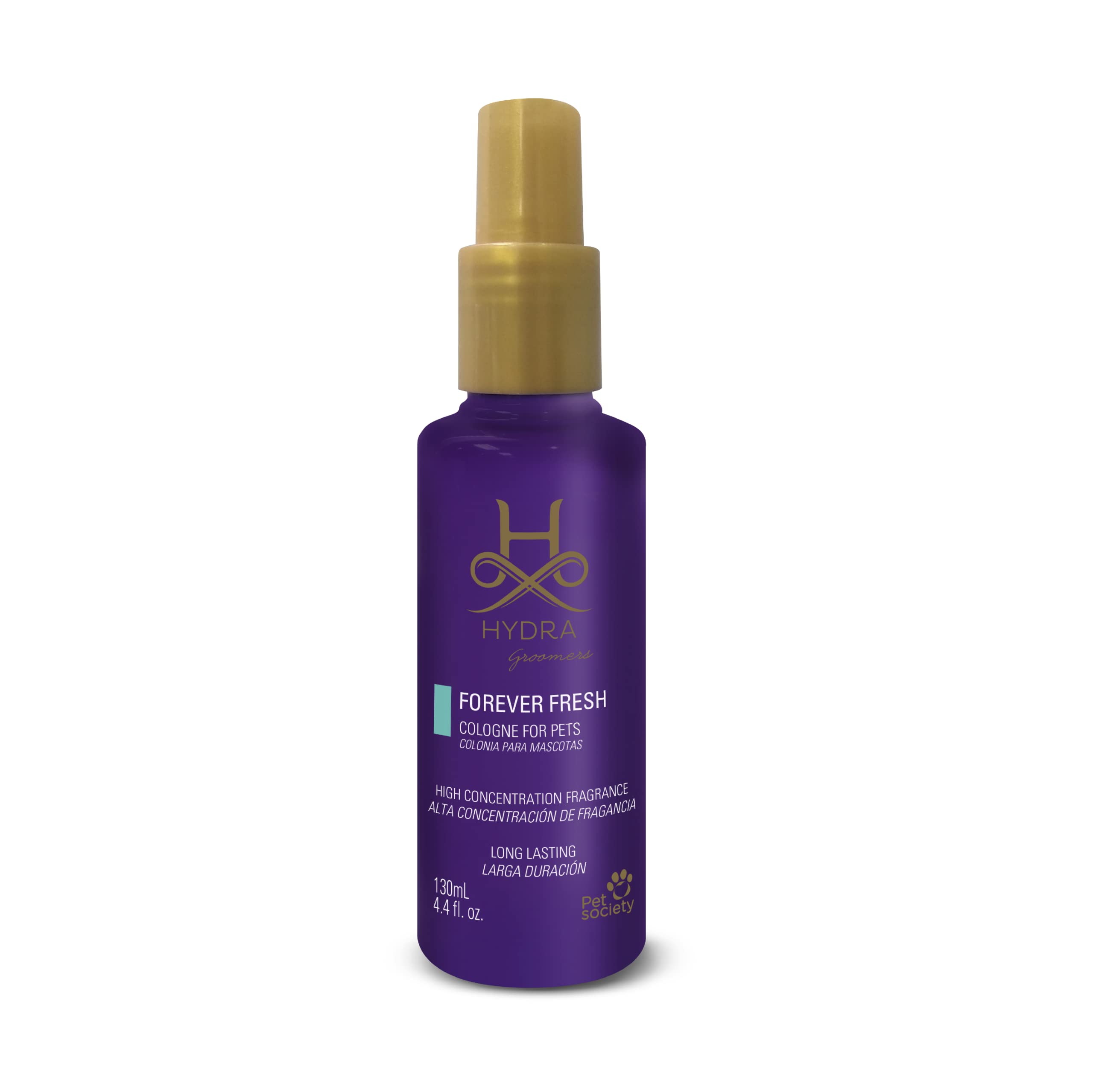 Hydra Forever Fresh Pet Cologne for Dogs & Cats - Grooming Spray & Finishing Cologne, 4.4 oz - Eliminate Odors & Keep Pets Smelling Great Between Baths - Perfect for Grooming, Travel & Daily Freshening
