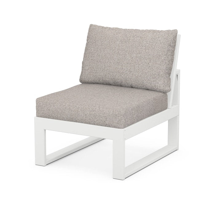 POLYWOOD Modular Armless Chair - Durable Outdoor & Indoor Seating for Patio, Deck, Poolside, and Garden - Weather-Resistant & Easy to Clean