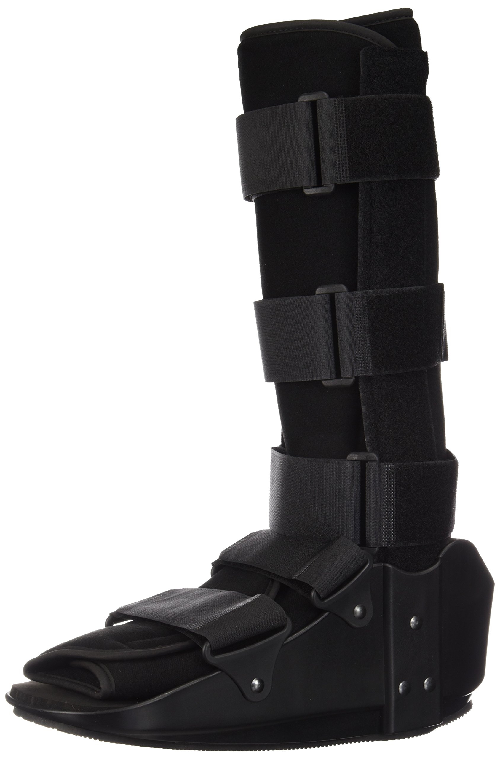 Medline Standard Tall Leg Walker with Skid-Resistant Rocker Bottom - Adjustable Straps for Left or Right Leg - Size Large - Ideal for Post-Surgery Recovery & Mobility Support