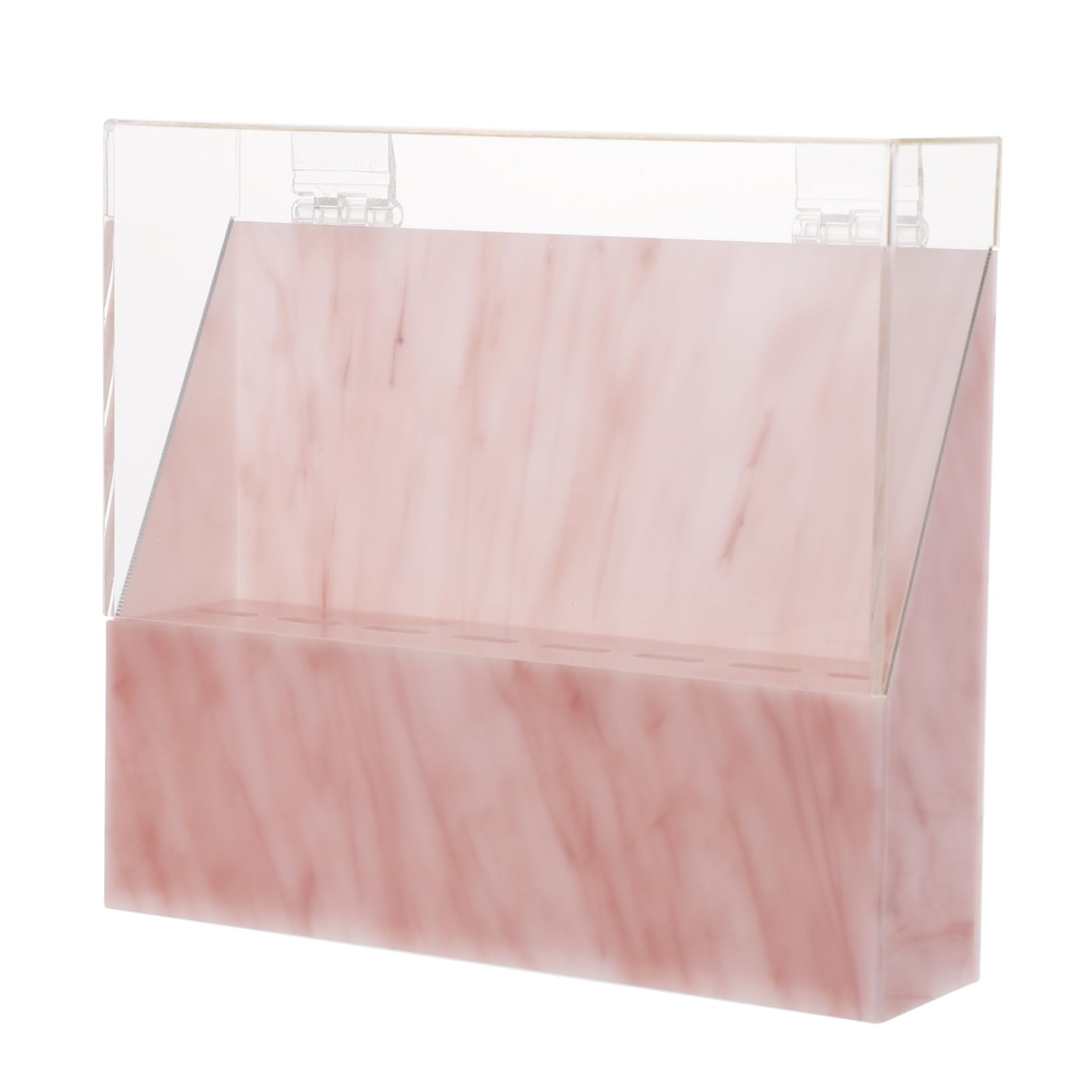 Premium Eyelash Extension Tweezers Holder & Storage Box - Pink Clamshell Design for Lash Artists, Makeup Professionals - Organize Tweezers, Lash Tools, Beauty Supplies - Perfect for Salon, Home, Travel Use