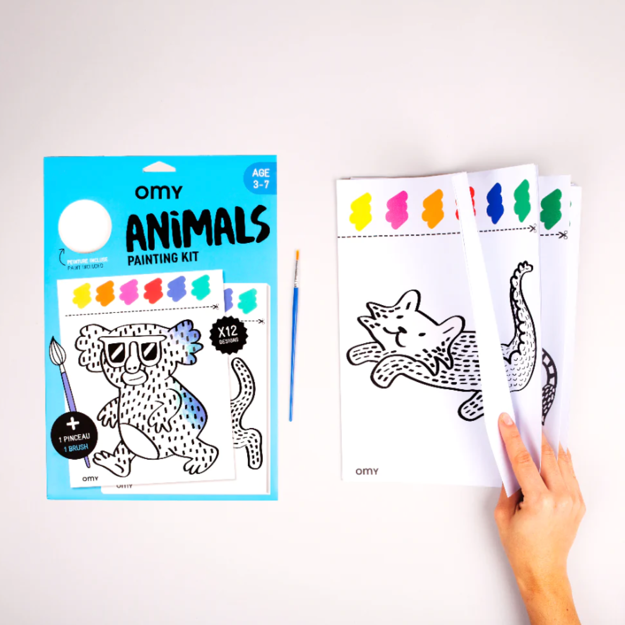 Animals Paint Kit for Kids - Non-Toxic & Washable Art Supplies for Creative Fun - Perfect for Birthday Gifts, Classroom Activities & Family Bonding Time
