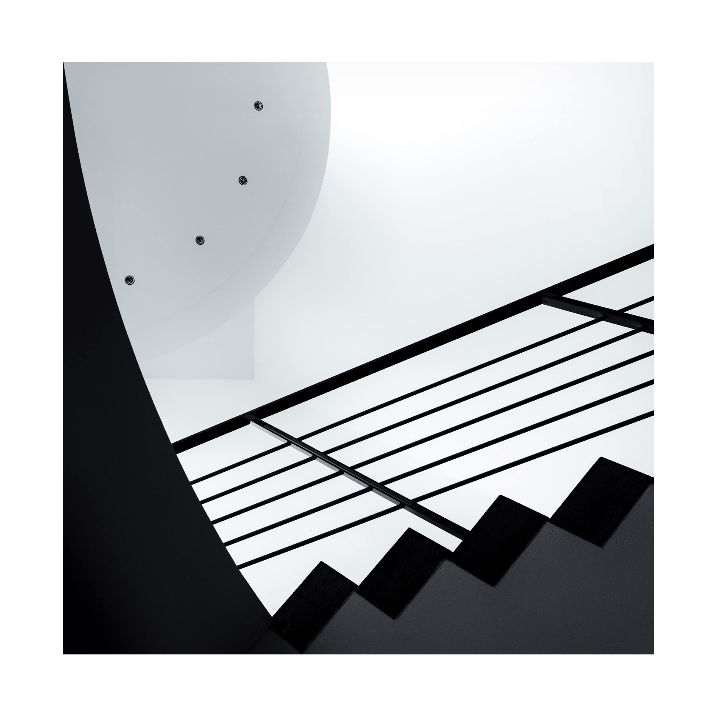 Gerard Jonkman 'Geometry' Abstract Canvas Wall Art Print - Modern Home & Office Decor for Living Room, Bedroom