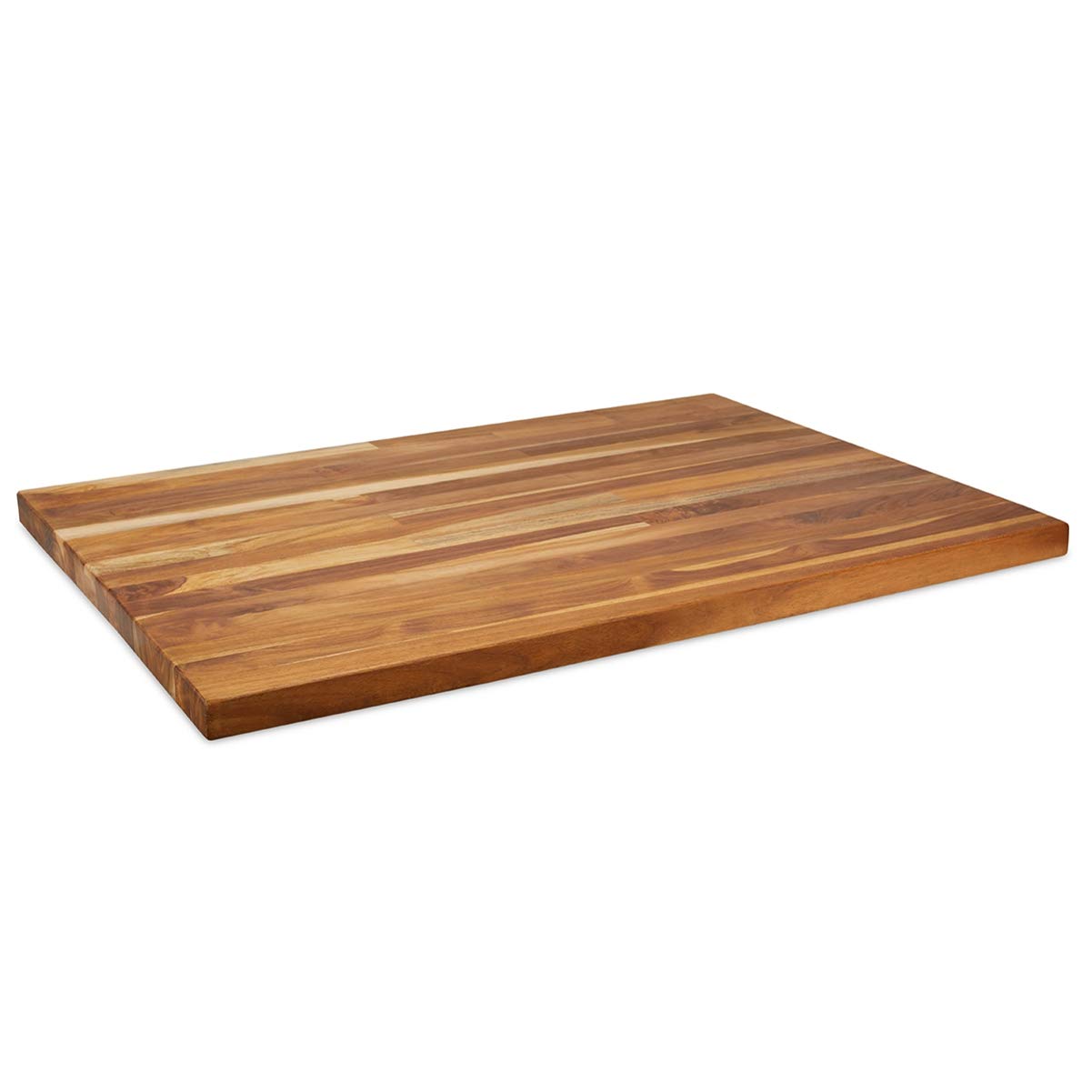 Premium Teak Wood Countertop with Oil Finish - 1.5 Inch Thick Kitchen Island & Bar Top - Durable Natural Wood Surface for Modern Kitchens, Restaurants & Outdoor Bars