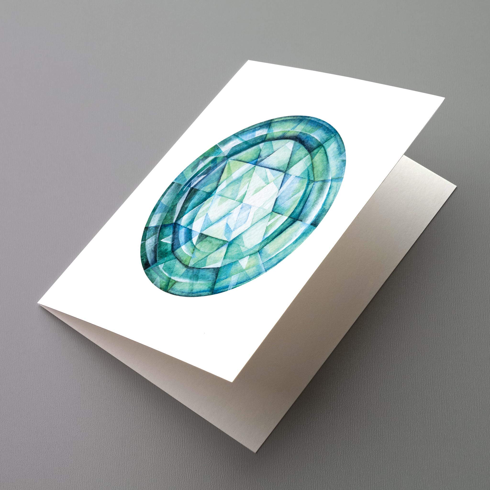 Ritzy Rose Watercolor Greeting Cards - Premium 24-Pack Box Set with Envelopes | Vibrant Gemstone Design Handmade in USA | Perfect for Birthdays, Thank You Notes & Special Occasions
